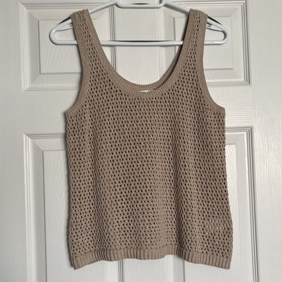 Women’s open stitch cotton tank top - Picture 4 of 10